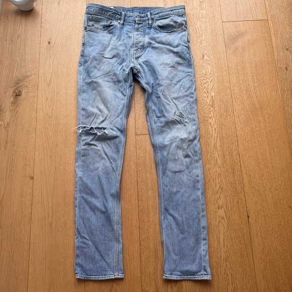 SALE ⬇️ KOI KINGS OF INDIGO LIGHT BLUE JOHN SLIM JEANS - 31 - Picture 4 of 17